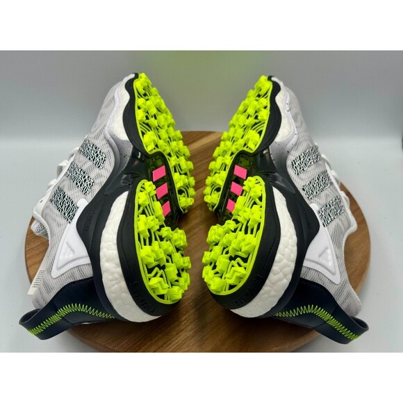 ADIDAS CodeChaos 25 Spikeless Golf Shoes Mens 12.5 White Black Yellow NWT IF3268 main image 8